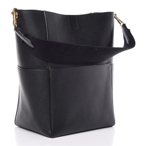 celine sangle bucket bag black|celine sangle bucket bag.